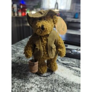 Vintage Mayfair Collection Plush Bear "Ross" Berry Picking Stuffed Bear